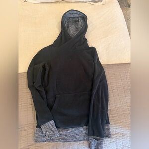 Lululemon Black and Gray Fleece Sweatshirt